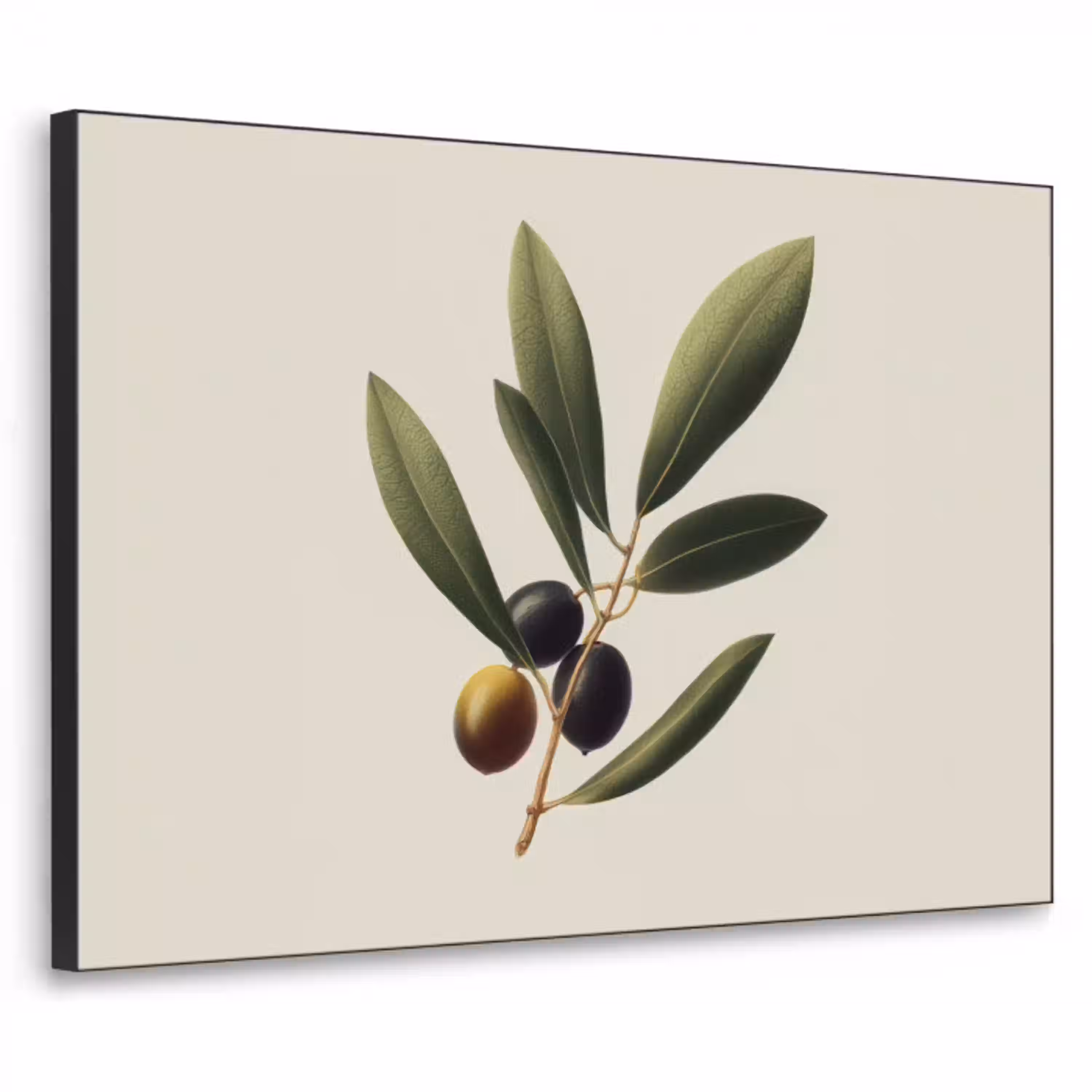 Olijftak - Donkergroen - Olijven Textielframe - compleet frame klein -3d