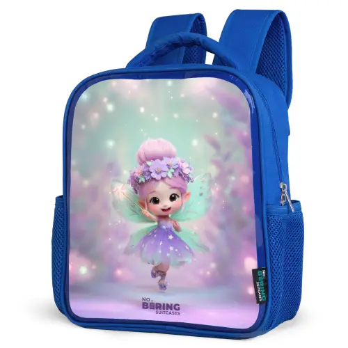 Elf - Tover - Magisch Kinderrugzak - Blauw middel -schuin