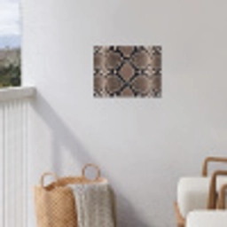 Slangenprint - Python - Bruin tuinposter los doek klein -sfeer8