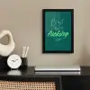 c'est la fucking vie - Groen - Handgeschreven fotolijst zwart zonder passe partout klein -sfeer1