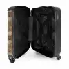 Verweerde houten planken met grillige noesten NBS - Handbagage koffer - Volwassenen Unisex middel -binnenkant