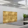 Industrieel - Textuur - Goud keuken achterwand spatscherm klein 900 -3d_schuin