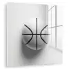 Basketbal - Wit - Schaduw - Lijnen plexiglas 5mm klein -zzzproduct_nieuw