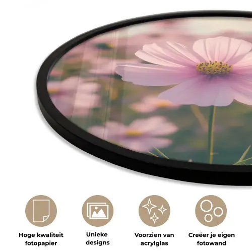 Bloemen - Paars - Wazig Fotolijst rond zonder passe partout klein -closeup_NL