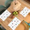 Paw - Pattern - Color Placemat vinyl groot 368 -zzsfeer5_Kitchenyeah-website
