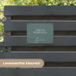 Papa's Werkplaats tuinposter los doek klein -sfeer3