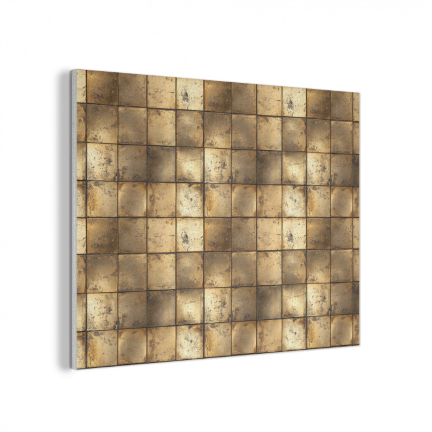 Geometrisch - Tegels - Goud PET vilt klein 837 -3d