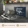 Cadeau voor man - Quote - Vaderdag - Beste papa ooit - Spreuken keuken achterwand spatscherm klein -usp_NL