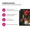Stilleven met bloemen in een glazen vaas - Schilderij van Jan Davidsz. de Heem Inductie beschermer vinyl 3mm middel -zzzzzzz-lf-ups