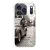 Eland - Auto - Gewei - Zwart - Wit Telefoonhoesje iPhone 17 Pro klein -3d