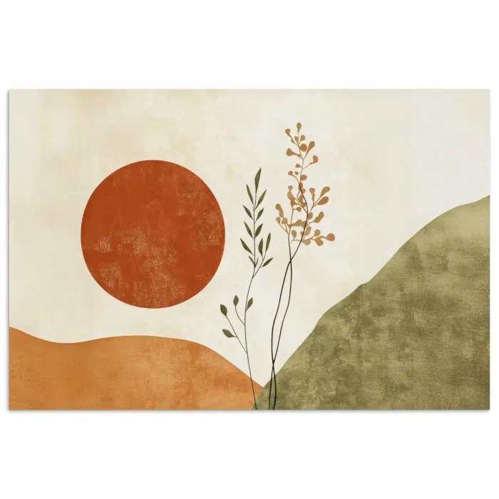 Zon - Abstract - Takken - Oranje poster papier klein -3d