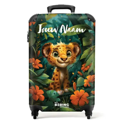 Liam luipaardje NBS - Handbagage koffer - Kinderen Unisex middel -productfoto_recht