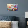 Bloemen - Kleurrijk - Waterverf - Natuur - Zomer poster papier klein -sfeer2