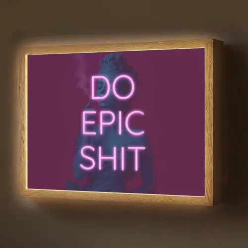 Buste - Neon - LED - Letters Light Box met batterij (Wandlamp) middel -z3d_website