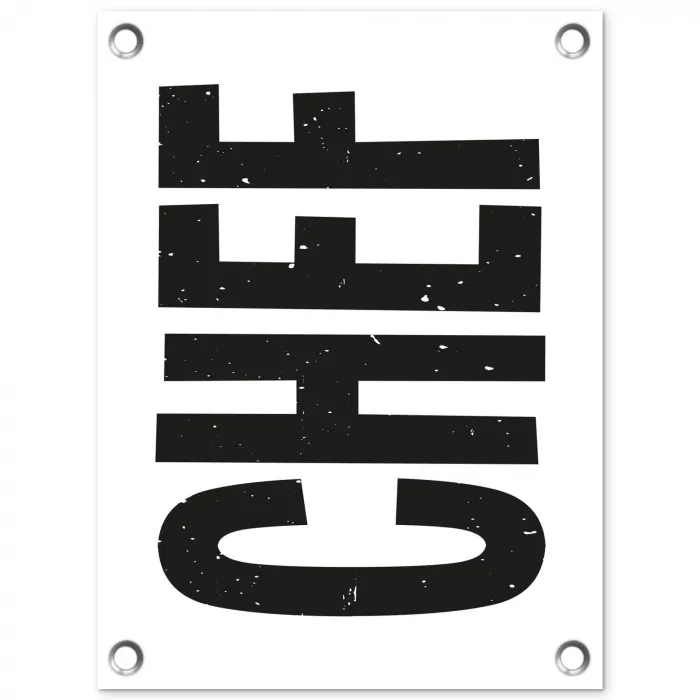 Chef - Japandi - Decoratie - Vintage tuinposter los doek klein -3d