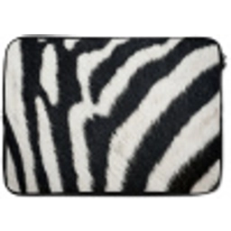 Zebra - Vacht - Klassiek - Zwart - Wit laptophoes neopreen klein -zkaufland3dotto