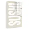 Sushi - Eten - Decoratie - Vintage plexiglas 5mm klein -zzzproduct_nieuw