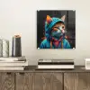 Graffiti - Kat - Zwart - Jas plexiglas 5mm klein -sfeer1