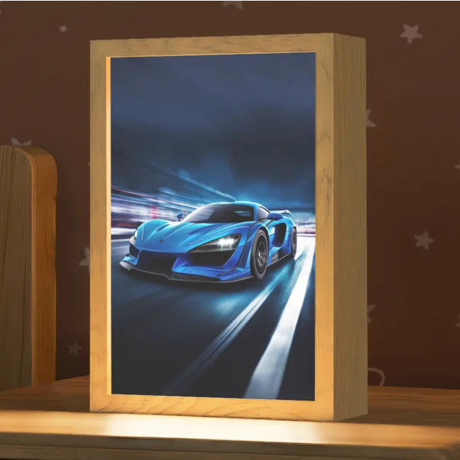 Kids’ Night Light - Car - Blue - Boys - Child