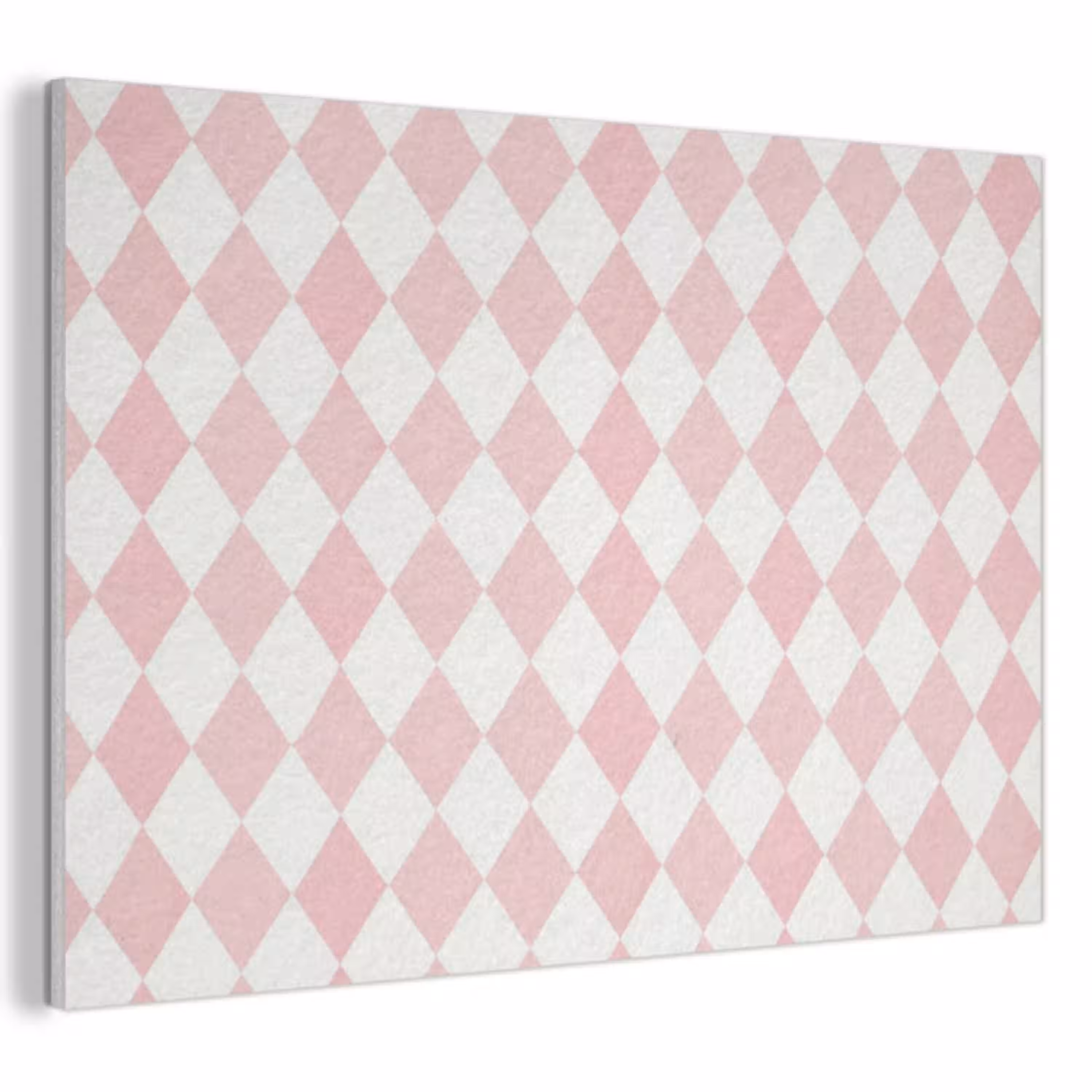 Lichtroze - Ruiten - Geometrisch - Patroon PET vilt klein 837 -3d