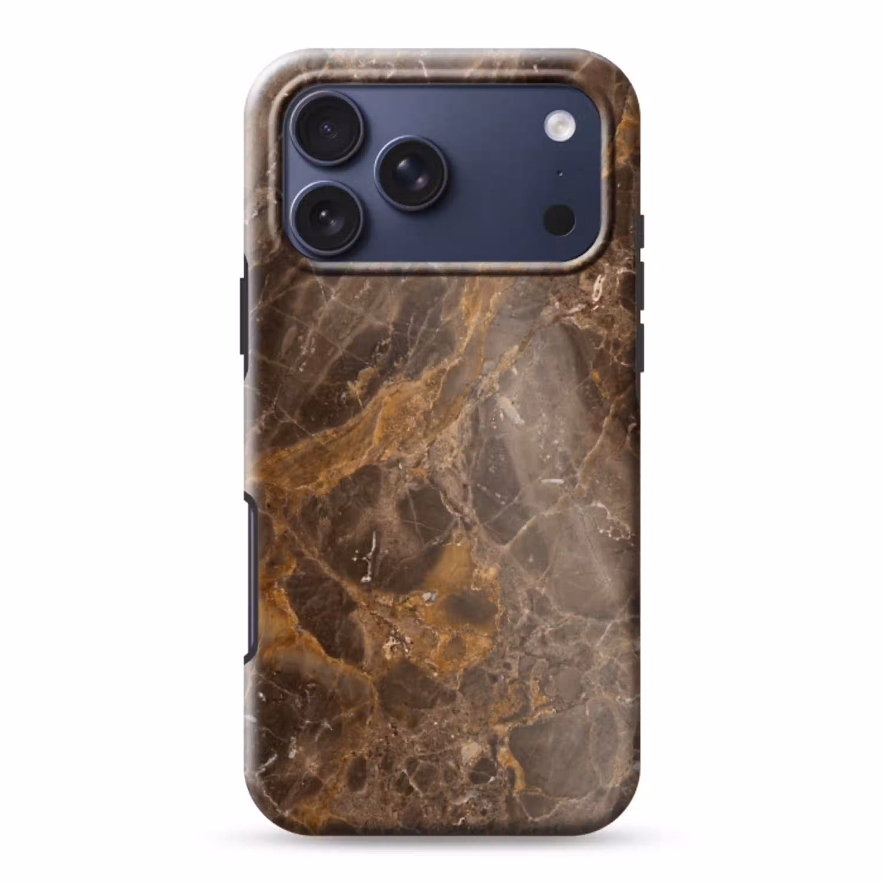 Marmer - Patroon - Natuur - Bruin - Goud Toughcase MagSafe Apple iPhone 17 Pro Max klein -3d