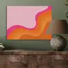 Retro - Waves - Kleurrijk PET vilt klein -sfeer2