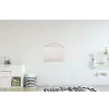 Beton - Muur - Wit textielposter latten blank klein -kinderkamer