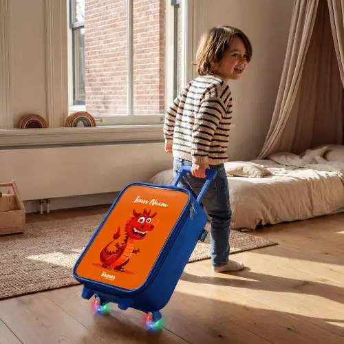 Horacio hotshot Kinderkoffer - Blauw klein -sfeer1