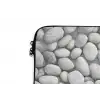 Steentjes - Grijs - Ovaal laptophoes neopreen klein 279 -detail