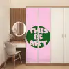 This is art - Tekst - Cirkel - Groen deurposter klein -sfeer3