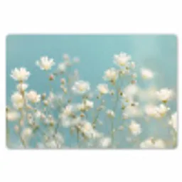 Stengels - Bloemen - Lucht - Wit Placemat vinyl groot -zzsfeer1_Kitchenyeah-website