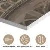 Mozaïekkoepels - Gouden spitsen - Bewolkt PET vilt klein -closeup_NL