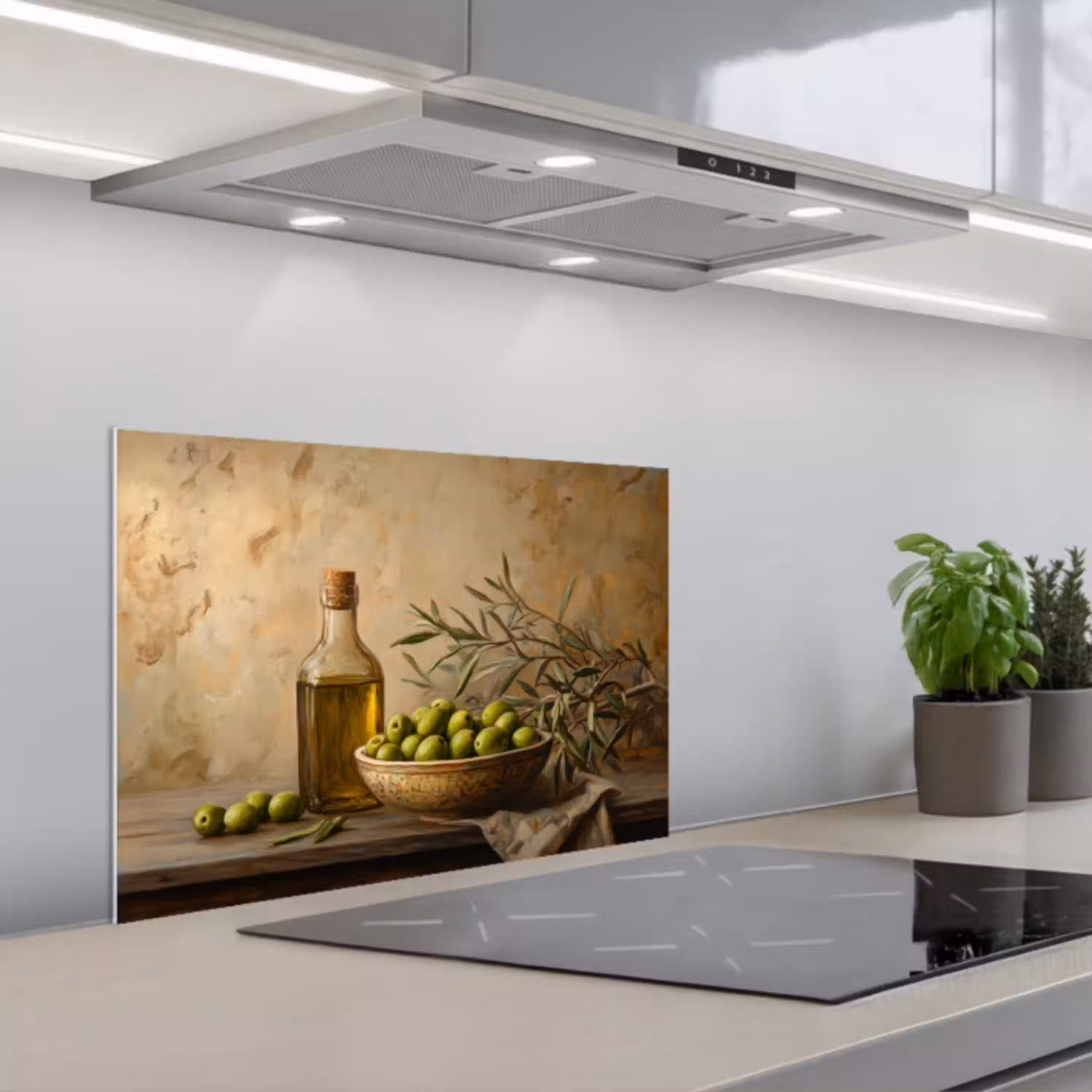 Olijven - Stilleven - Vintage keuken achterwand spatscherm klein -3d_schuin