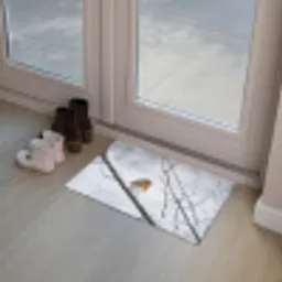 Roodborstje - Tak - Sneeuw - Winter - Levendig Deurmat klein -sfeer3