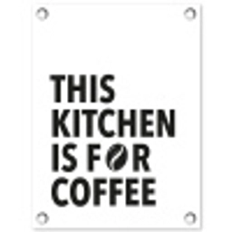 Quotes  - Koffie - Bonen - Modern tuinposter los doek klein -3d