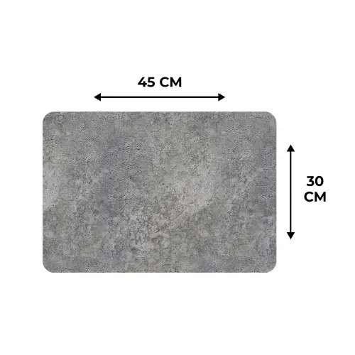 Patronen - Industrieel - Beton Placemat vinyl groot 368 -specs