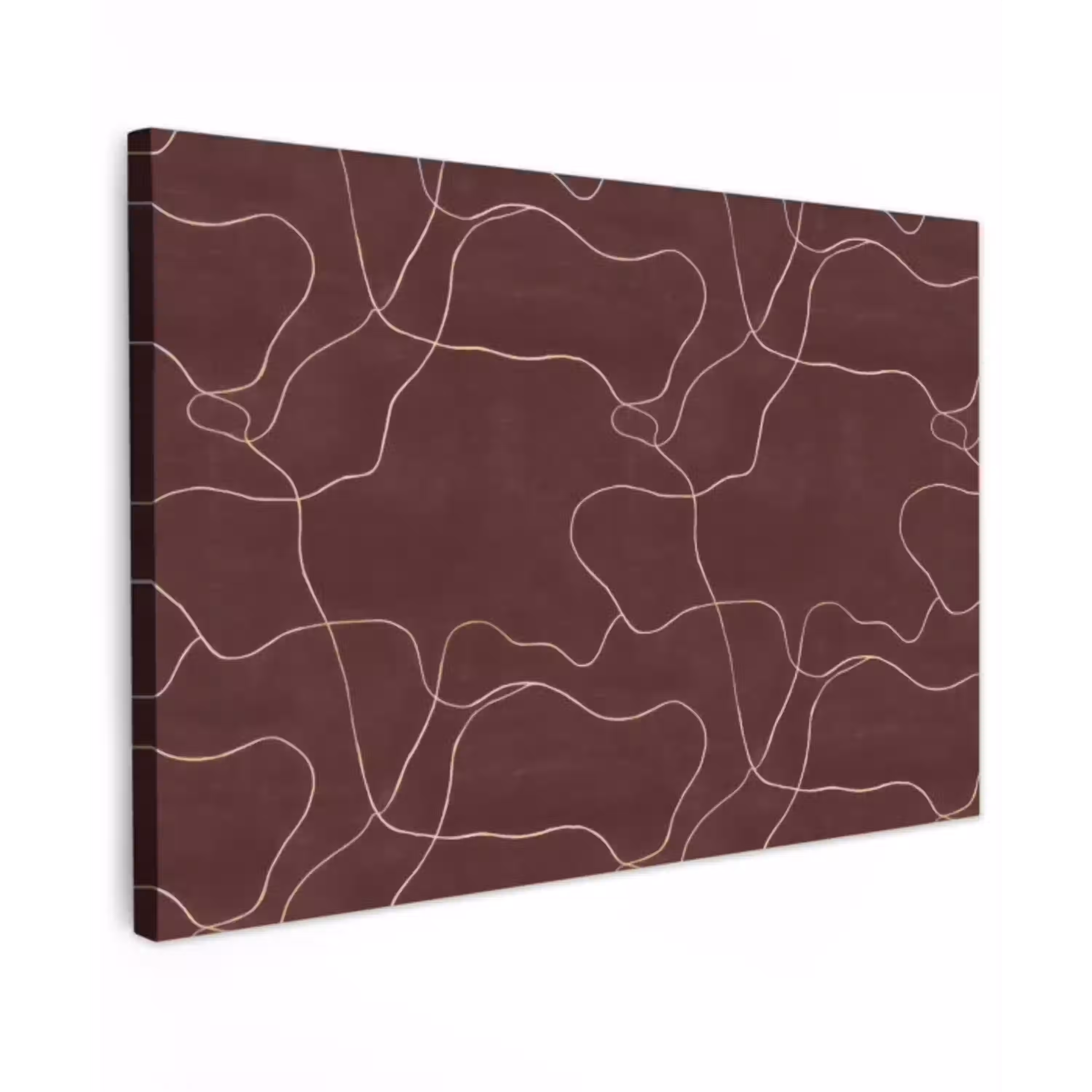 Abstract - Modern - Bruin canvas 2cm klein 34 -z3d