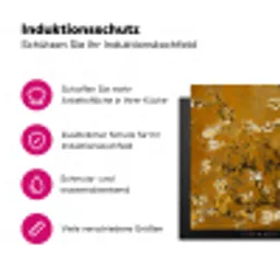 Amandelbloesem - Kunst - Van Gogh - Goud Inductie beschermer vinyl 3mm klein -zzzzzzz-lf-ups