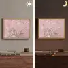 Amandelbloesem - Kunst - Van Gogh - Roze Light Box met batterij (Wandlamp) middel -sfeer3