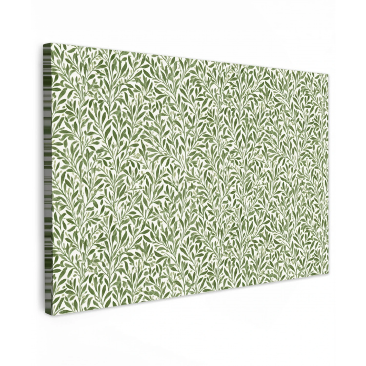 Botanisch - Takken - Groen canvas 2cm klein 34 -z3d