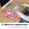 Tekst - Be cool or leave - Roze - Giraffenprint Muismat XXL klein -zsfeer3_frans