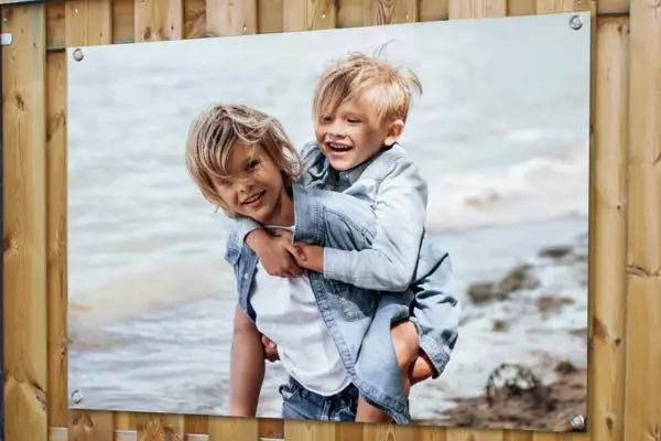 Tuinposter met kinderen