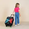 Raceauto - Verlichting - Neon - Rood Kinderkoffer - Zwart klein -sfeer1