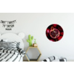 Granaatappel - Rood - Fruit Wandcirkel aluminium klein -kinderkamer