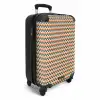 Retro disco wave patroon kleurrijk NBS - Handbagage koffer - Kinderen Unisex middel -productfoto_3d