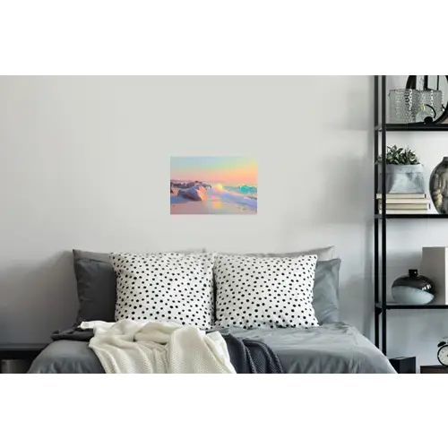Zomerlicht - Strand - Fonkelende accenten Muursticker klein -slaapkamer