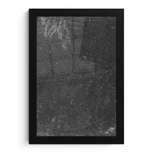Beton - Muur - Zwart - Vintage - Industrieel fotolijst zwart zonder passe partout klein -3d