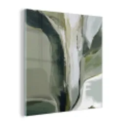 Natuur - Abstract - Groen - Penseelstreken plexiglas 5mm klein -z3d