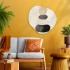 Japandi - Wabi sabi - Beige Wandcirkel Organisch Plexiglas middel -sfeer4