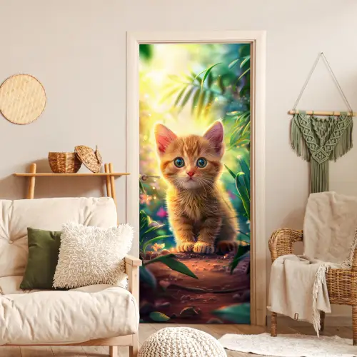 Kat - Huisdier - Natuur deurposter klein -sfeer2